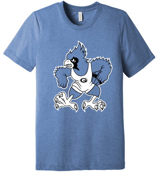 Guthrie Wrestling 26 Bluejay Tri-blend Tee (Adult, Youth, Ladies)