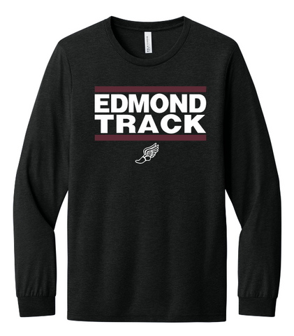 Edmond Track 25 Long Sleeve Tri-Blend Tee