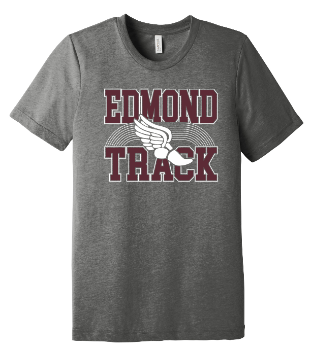 Edmond Track 25 Grey Tri-Blend Tee