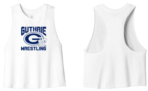 Guthrie Wrestling 24 Ladies Racerback Crop Tank