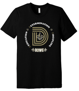D3WC Black Triblend Tee 25 (Adult and Youth sizes)