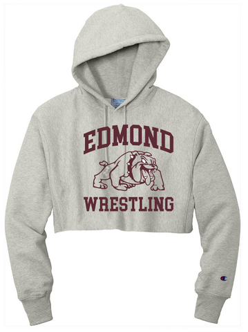 Edmond Wrestling 25 Reverse Weave Crop Hoodie