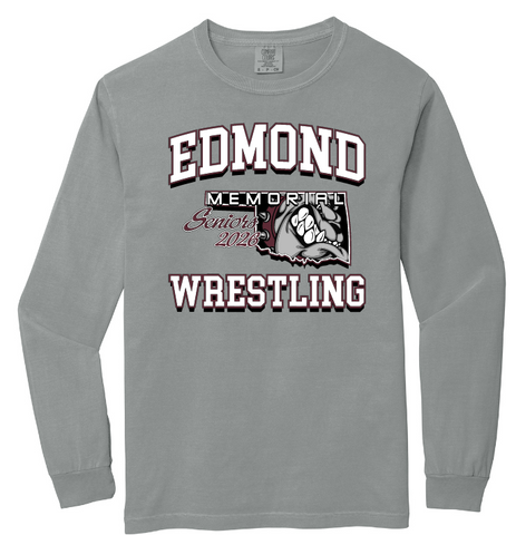 Edmond Wrestling 25 SR 26 Heavyweight Long Sleeve Tee
