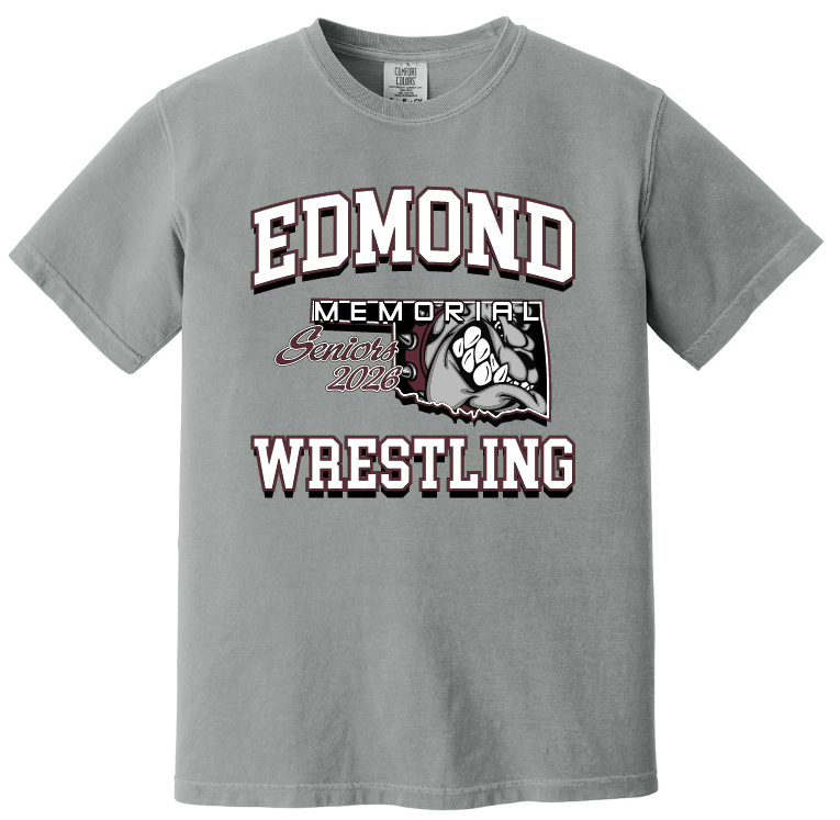Edmond Wrestling 25 SR 26 Heavyweight Tee (Adult and Youth sizes)
