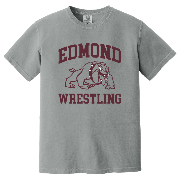 Edmond Wrestling 25 Vintage Heavyweight Tee (Adult and Youth sizes)