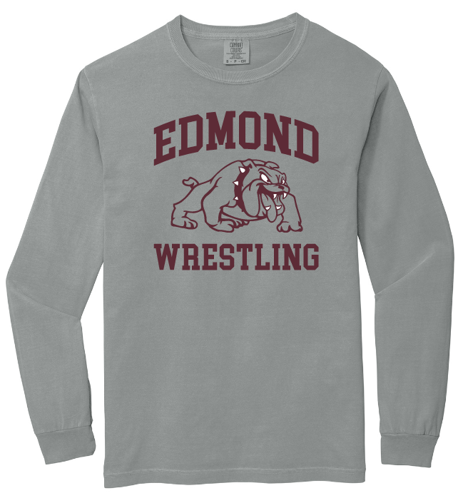 Edmond Wrestling 25 Vintage Heavyweight Long Sleeve Tee