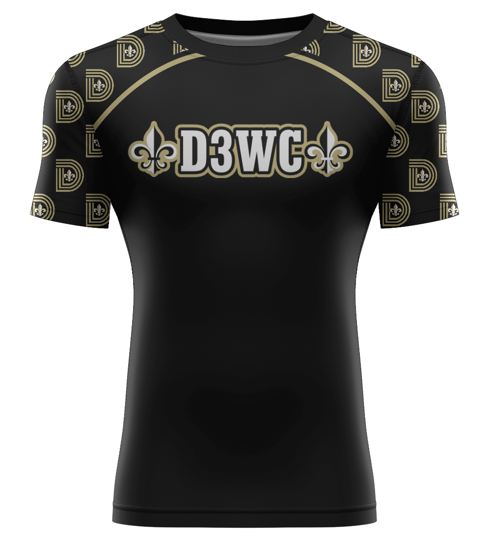 D3WC Black Compression Tee Shirt 25 (Adult and Youth sizes)