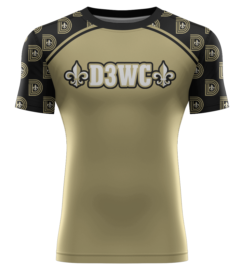 D3WC Gold Compression Tee Shirt 25 (Adult and Youth sizes)