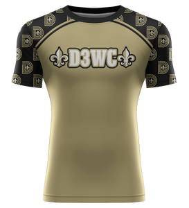 D3WC Gold Compression Tee Shirt 25 (Adult and Youth sizes)