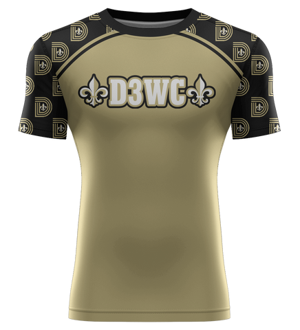 D3WC Gold Compression Tee Shirt 25 (Adult and Youth sizes)