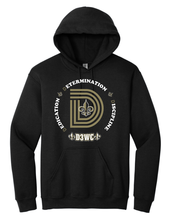D3WC Hooded Sweatshirt 25 (Adult and Youth sizes)