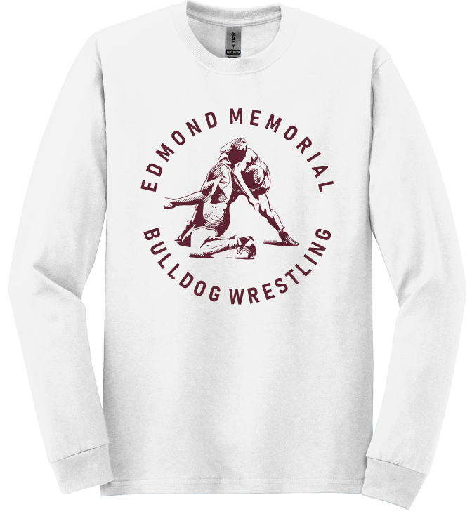 Edmond Wrestling 25 Heavy Cotton Long Sleeve Tee (Adult and Youth sizes)