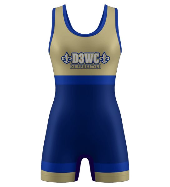 D3WC Freestyle Blue Singlet (Adult, Youth, Ladies, Girls)