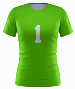 EOC - Lime Green Libero SS Volleyball Jersey