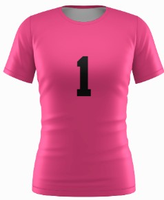 EOC - Neon Pink Libero SS Volleyball Jersey