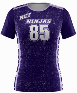 EOC - Net Ninjas Purple Stars & Stripes SS Jersey - Coach Harrelson