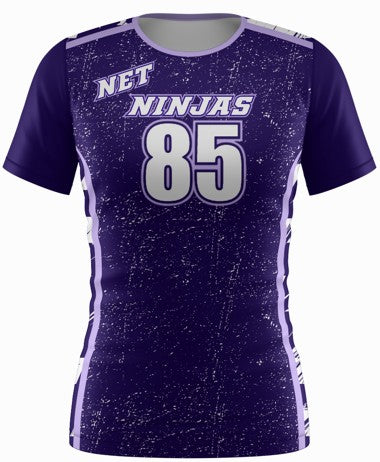 EOC - Net Ninjas Purple Stars & Stripes SS Jersey - Coach Harrelson