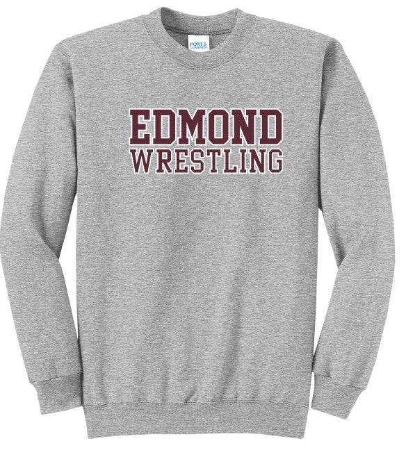 Edmond Wrestling 24 Fleece Crewneck (Adult and Youth)