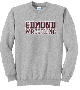 Edmond Wrestling 24 Fleece Crewneck (Adult and Youth)