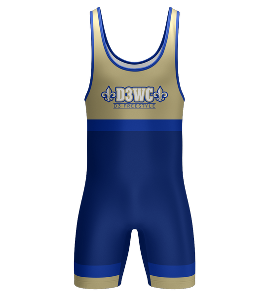 D3WC Freestyle Blue Singlet (Adult, Youth, Ladies, Girls)