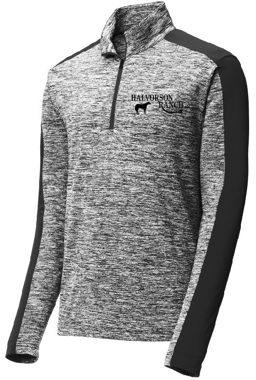 Halvorson Ranch Electric Heather Colorblock 1/4-Zip Pullover (2 colors)