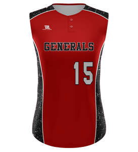 ProLook Sublimated "Chiefs" Two Button Sleeveless Jersey