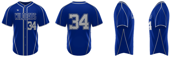 ProLook Tackle/Twill "Gator 11" Full Button Baseball Jersey