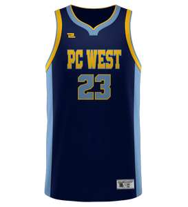 ProLook Tackle/Twill "Gold State" Basketball Jersey