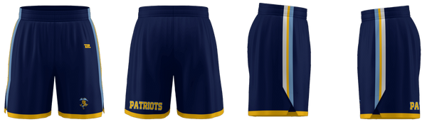 ProLook Tackle/Twill "Gold State" Basketball Shorts