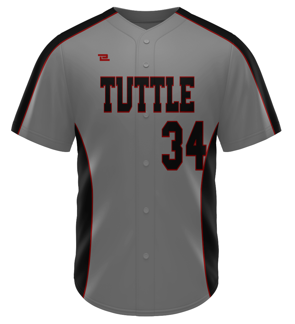 Custom Elite Sublimated & Tackle Twill Full Button Baseball Jerseys